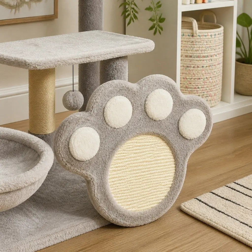 Cat Tree Tower Multi-Level Plush Condo 48 x 110 x 40 cm