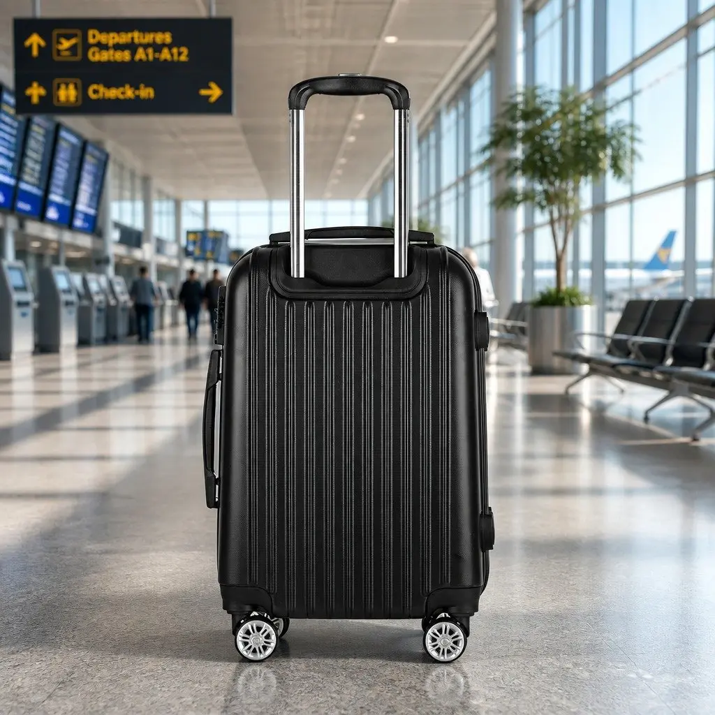 24 Inch Hard Shell Luggage Suitcase Black