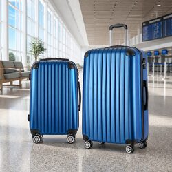 Ideal Travel Companion: 2-Piece Hard Shell Luggage Set