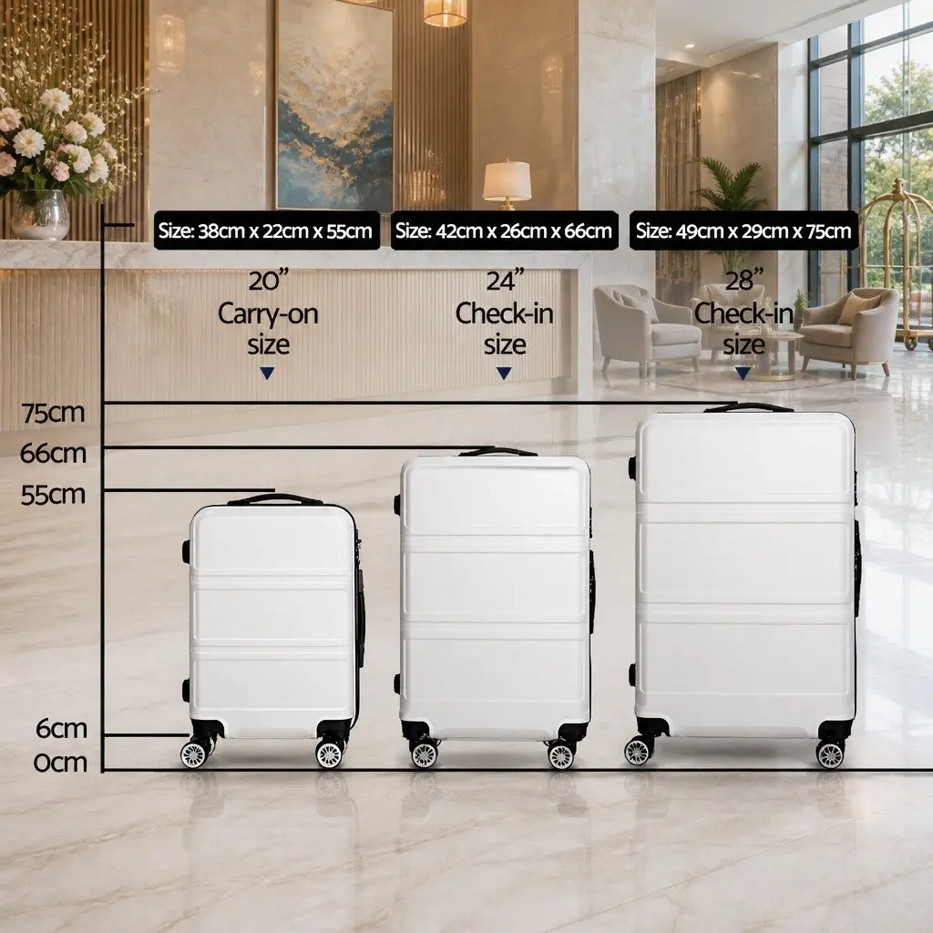Luggage Set for Travel Needs 20" 24" 28"
