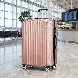 Practical 28 Inch Rose Gold Luggage for Everyday Travel