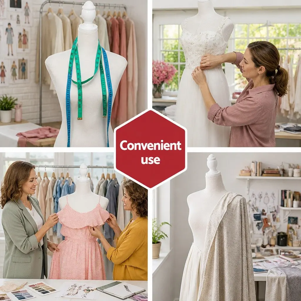 Dressmaking Mannequin Adjustable Height 170cm Pinnable Canvas White