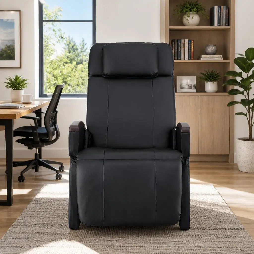Electric Massage Chair Recliner Zero Gravity Home Massager Black 12 Motors