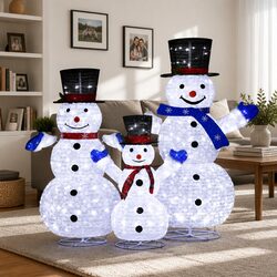 Practical LED Snowman Lights for Holiday Decor