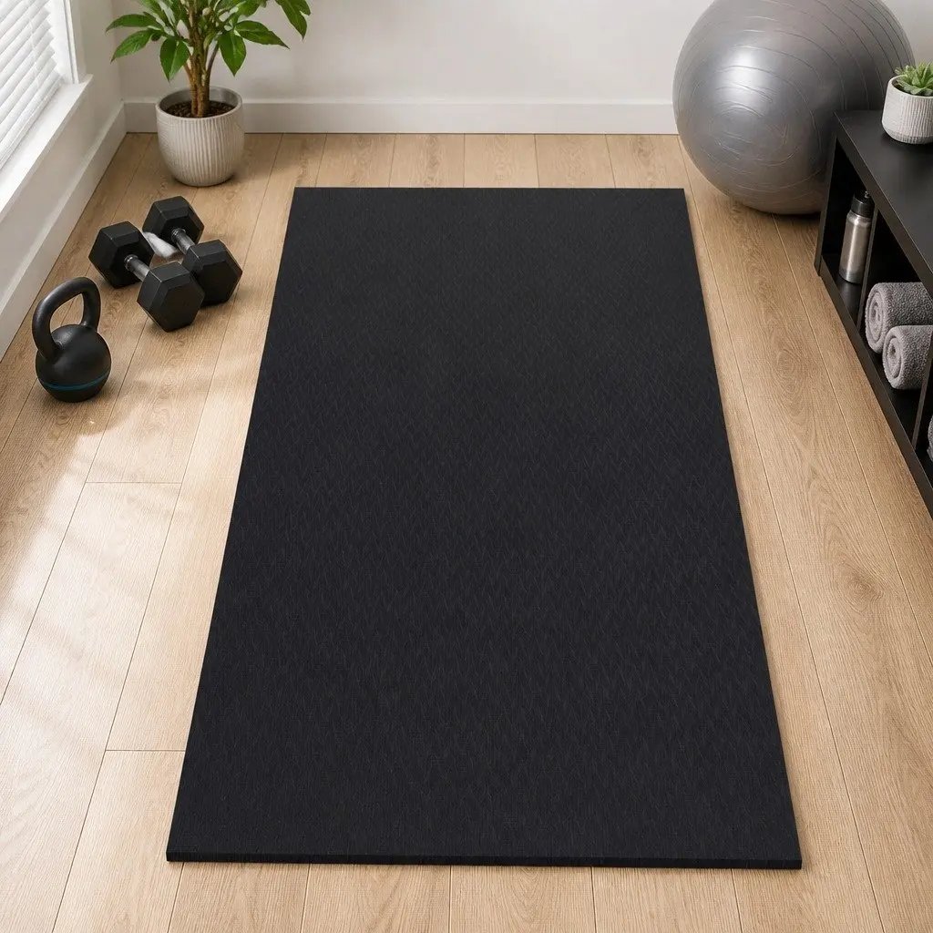 Exercise Equipment Mat TPE 2M Black