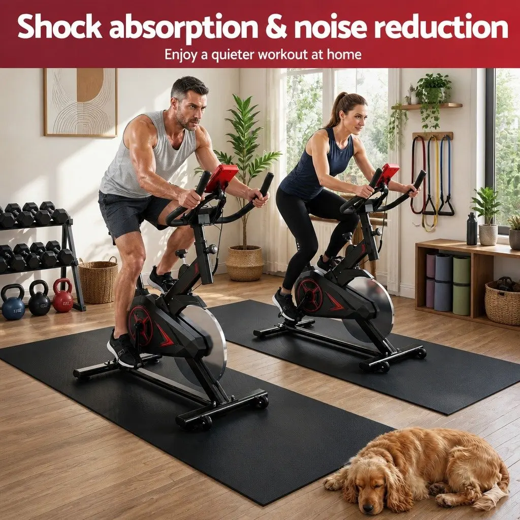 Exercise Equipment Mat TPE 2M Black