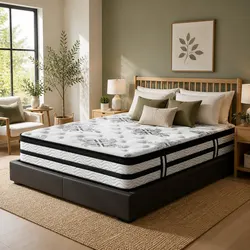 Practical Super King Mattress 34cm Euro Top with Support