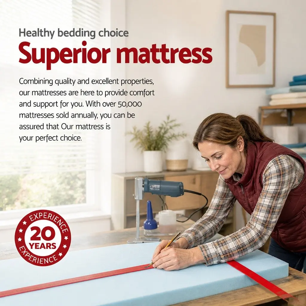 King Size Mattress Euro Top 34cm Cool Gel Memory Foam Medium Firm Support White