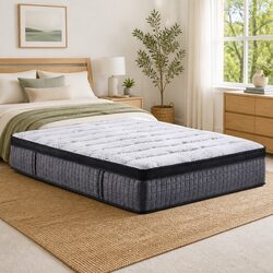 Practical Queen Mattress 34cm Euro Top for All Sleepers