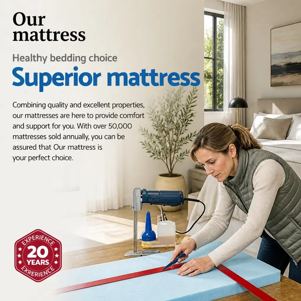 Double Mattress 34cm Euro Top Medium Firm Pocket Spring Bamboo Charcoal Cover Grey