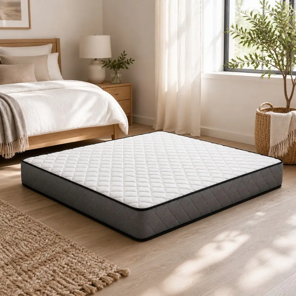 Queen Mattress Bonnell Spring Medium-Firm 16cm White Tight Top