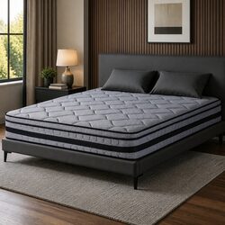 Versatile 34cm King Hybrid Mattress for Any Bedroom