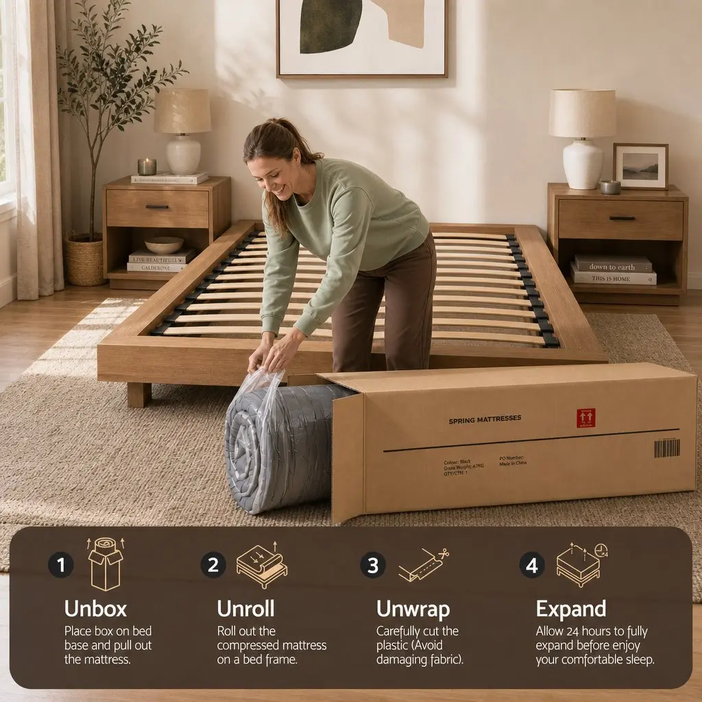 King Size Mattress Cooling Gel 37cm Dual-Zone Flippable Adjustable Firmness Grey and White