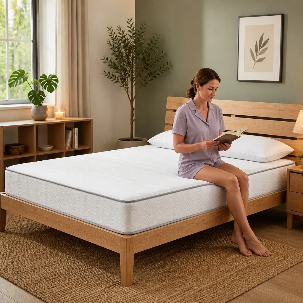 Double Mattress 20cm Egg-Crate Foam Medium Firm Tight Top Pocket Spring Support