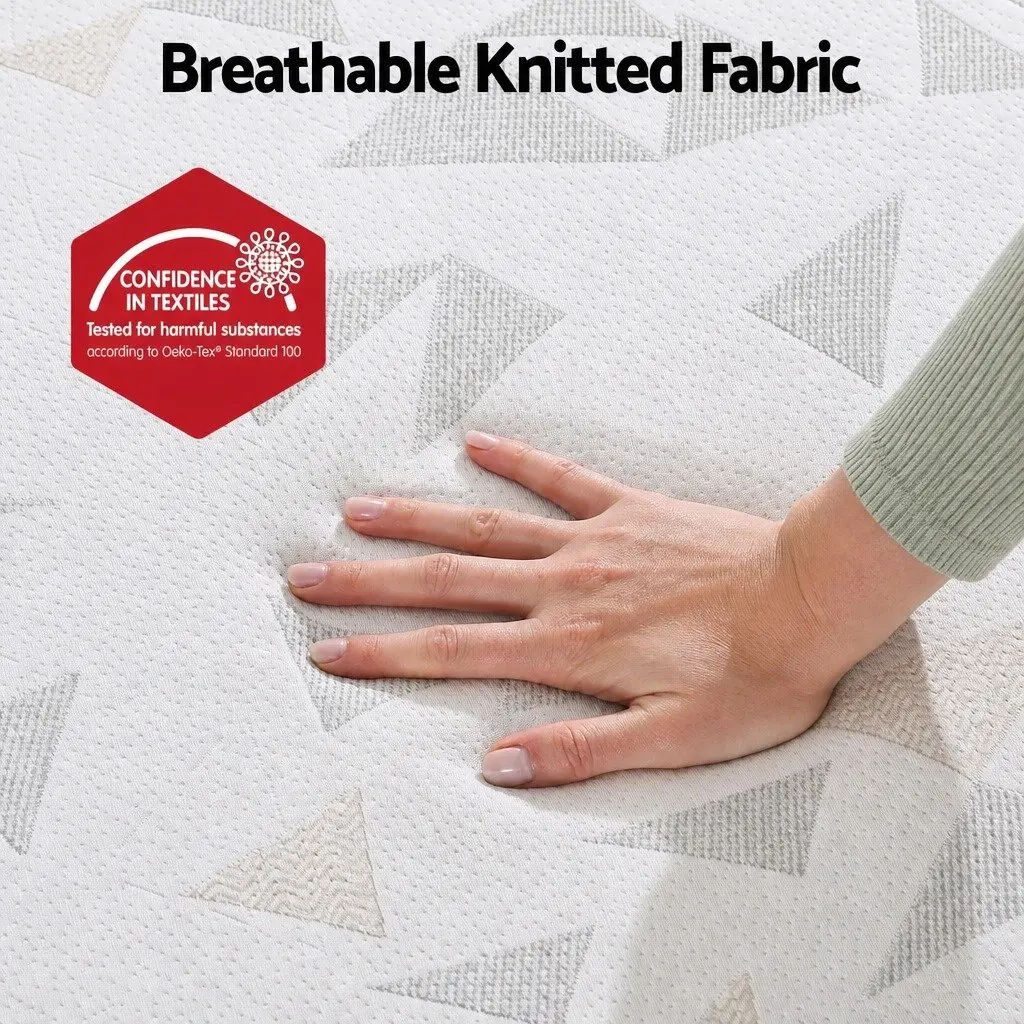 King Single Mattress 23cm Pocket Spring Reversible Foam Medium Firm Firm