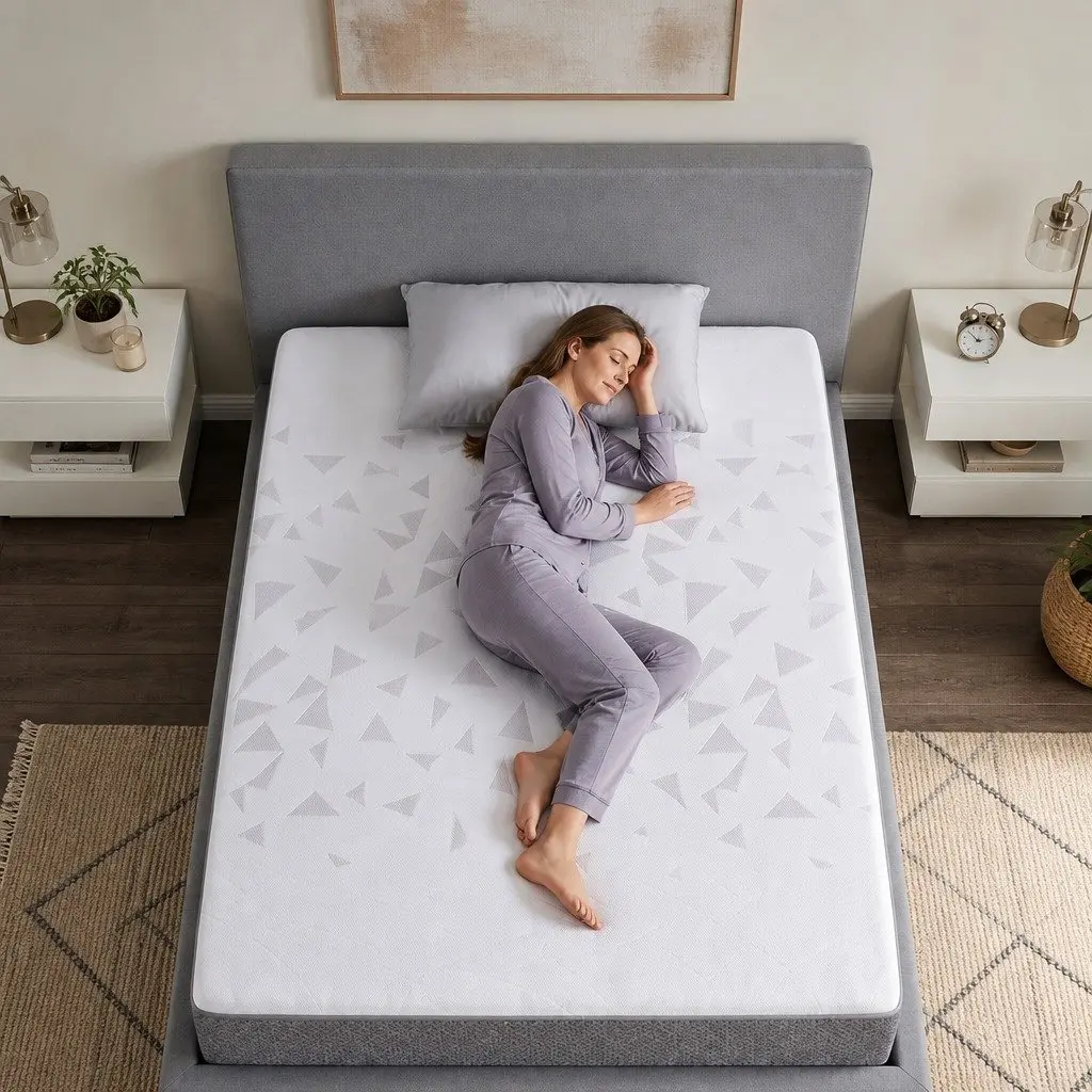 King Single Mattress 23cm Pocket Spring Reversible Foam Medium Firm Firm