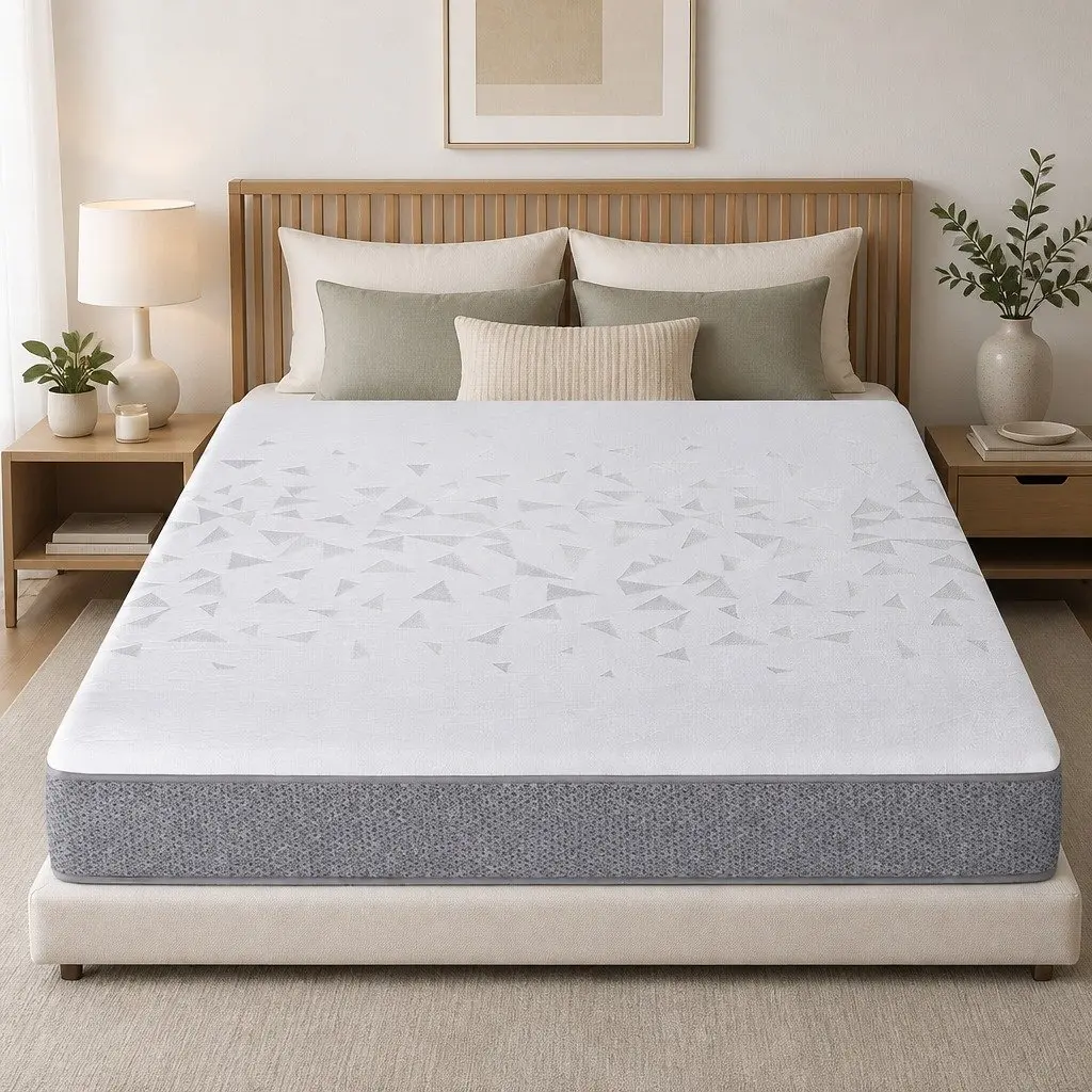 Queen Mattress 23cm Pocket Spring Reversible Foam Dual Firmness Medium Firm