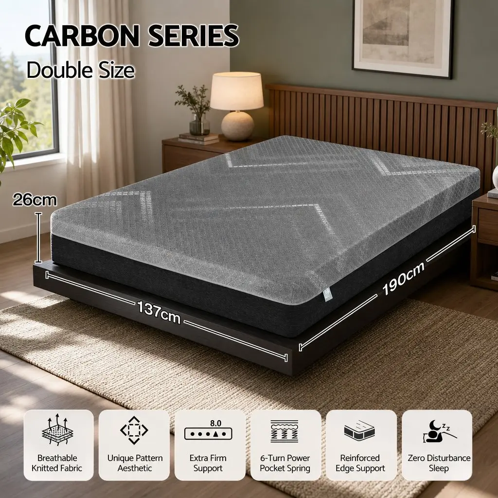 Double Mattress 26cm for Any Bedroom Setup