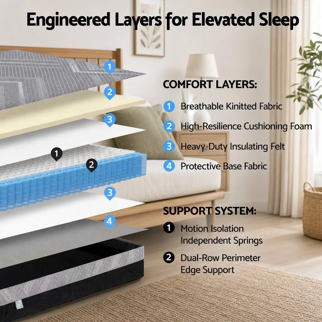 Double Mattress 26cm for Any Bedroom Setup
