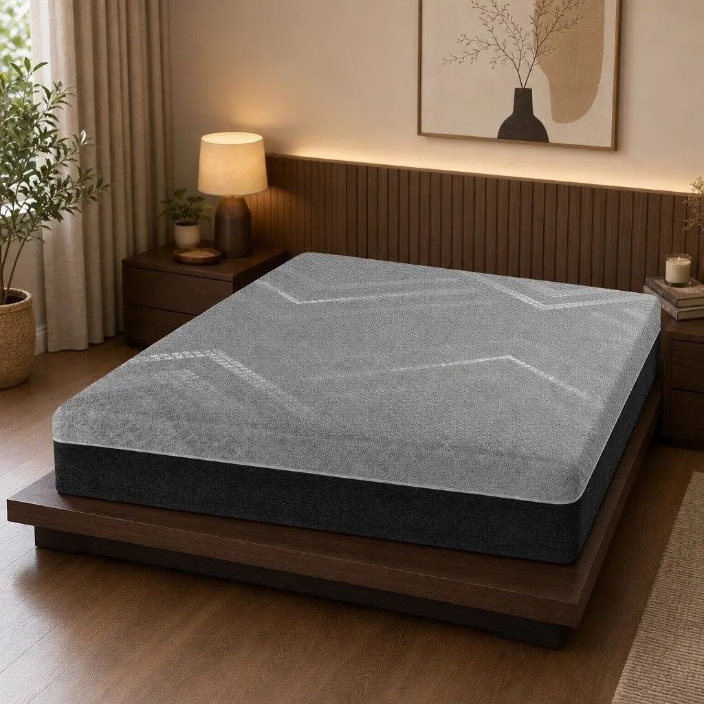 King Size Mattress Firm Pocket Spring 26cm Dark Grey
