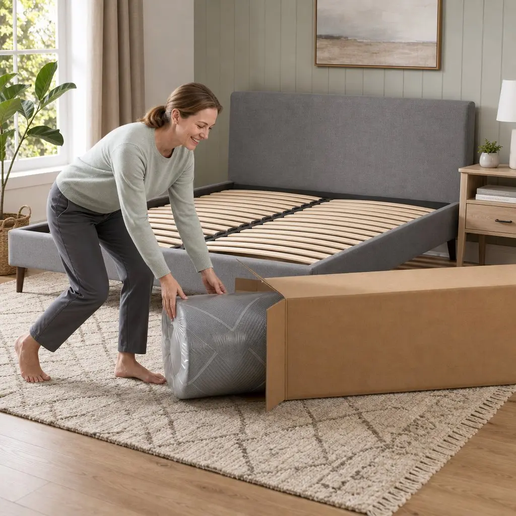 King Size Mattress Firm Pocket Spring 26cm Dark Grey