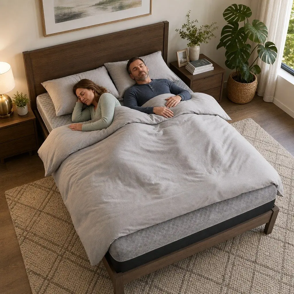 Queen Mattress Firm Dark Grey Breathable Pocket Spring 26cm Dual Edge Support