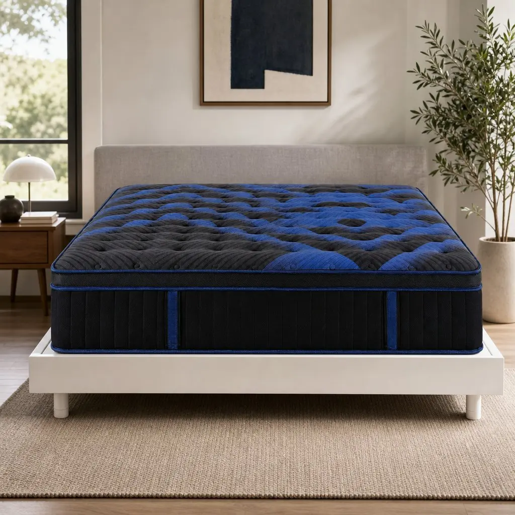 Queen Hybrid Mattress 34cm Cooling Gel Memory Foam Pocket Spring Support Medium