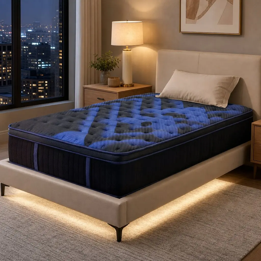 Single Hybrid Mattress 34cm Cooling Gel Memory Foam Pocket Spring Medium Firm