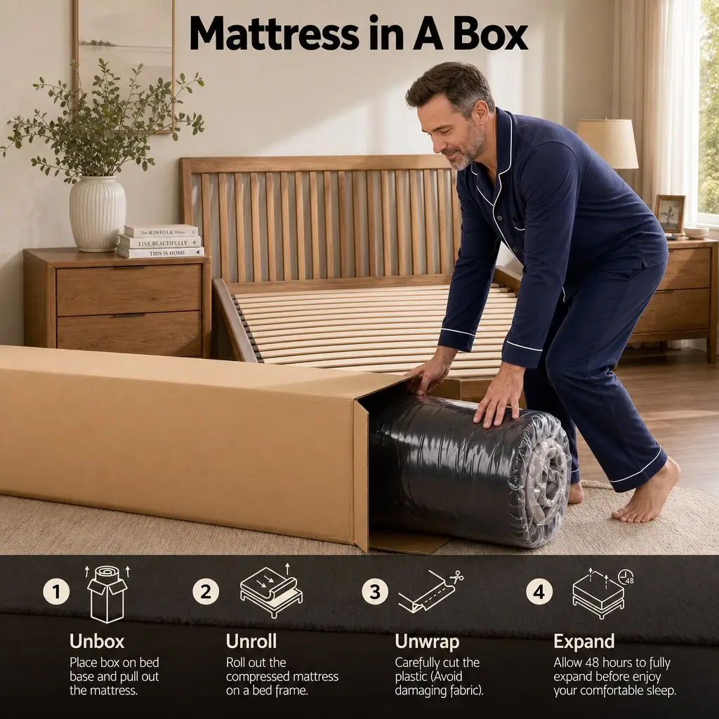Single Hybrid Mattress 34cm Cooling Gel Memory Foam Pocket Spring Medium Firm