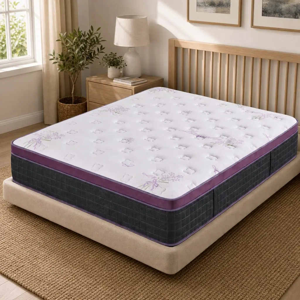 King Size Mattress Euro Top Firm Pocket Spring Edge Support 35cm Thick