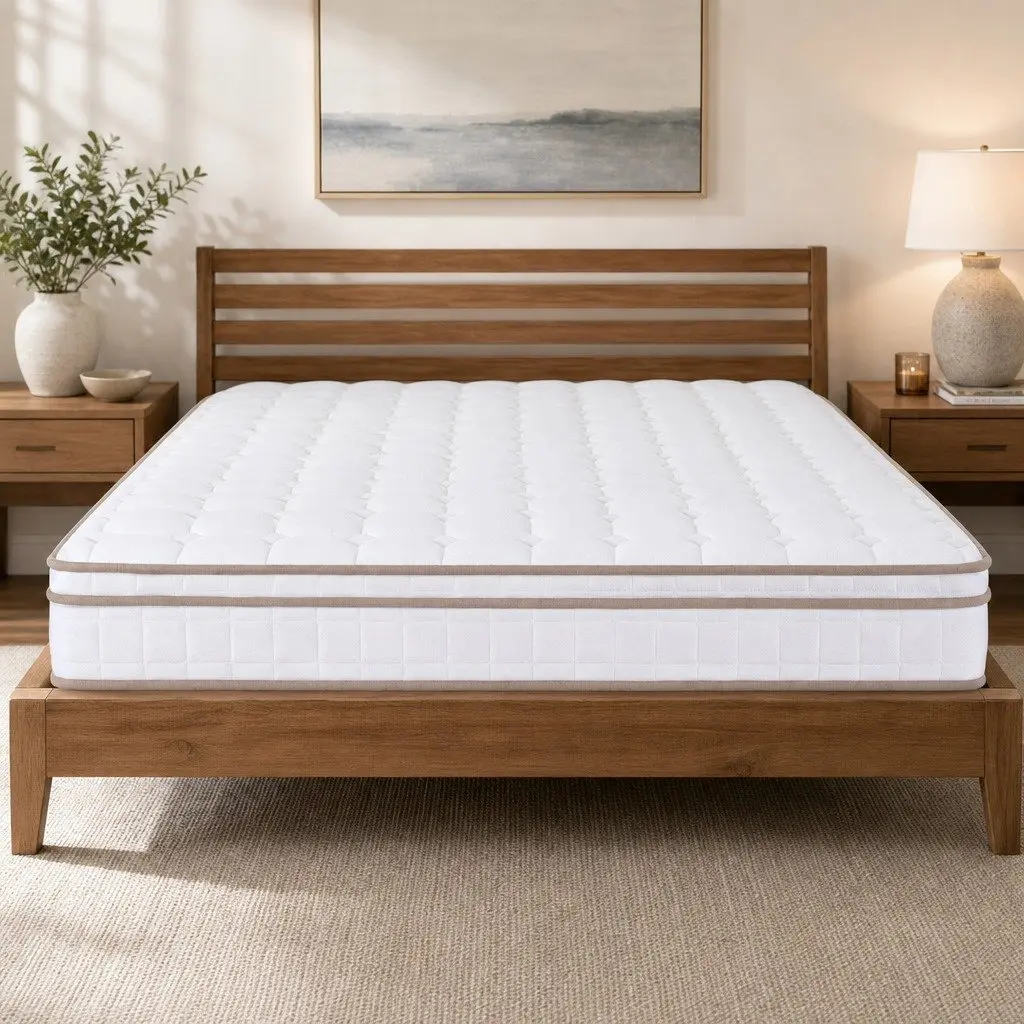 Double Mattress 20cm Firm Pocket Spring Bedroom Guest Room Breathable Support