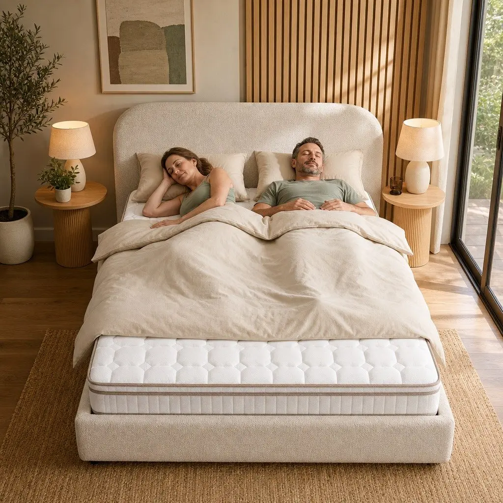 Double Mattress 20cm Firm Pocket Spring Bedroom Guest Room Breathable Support