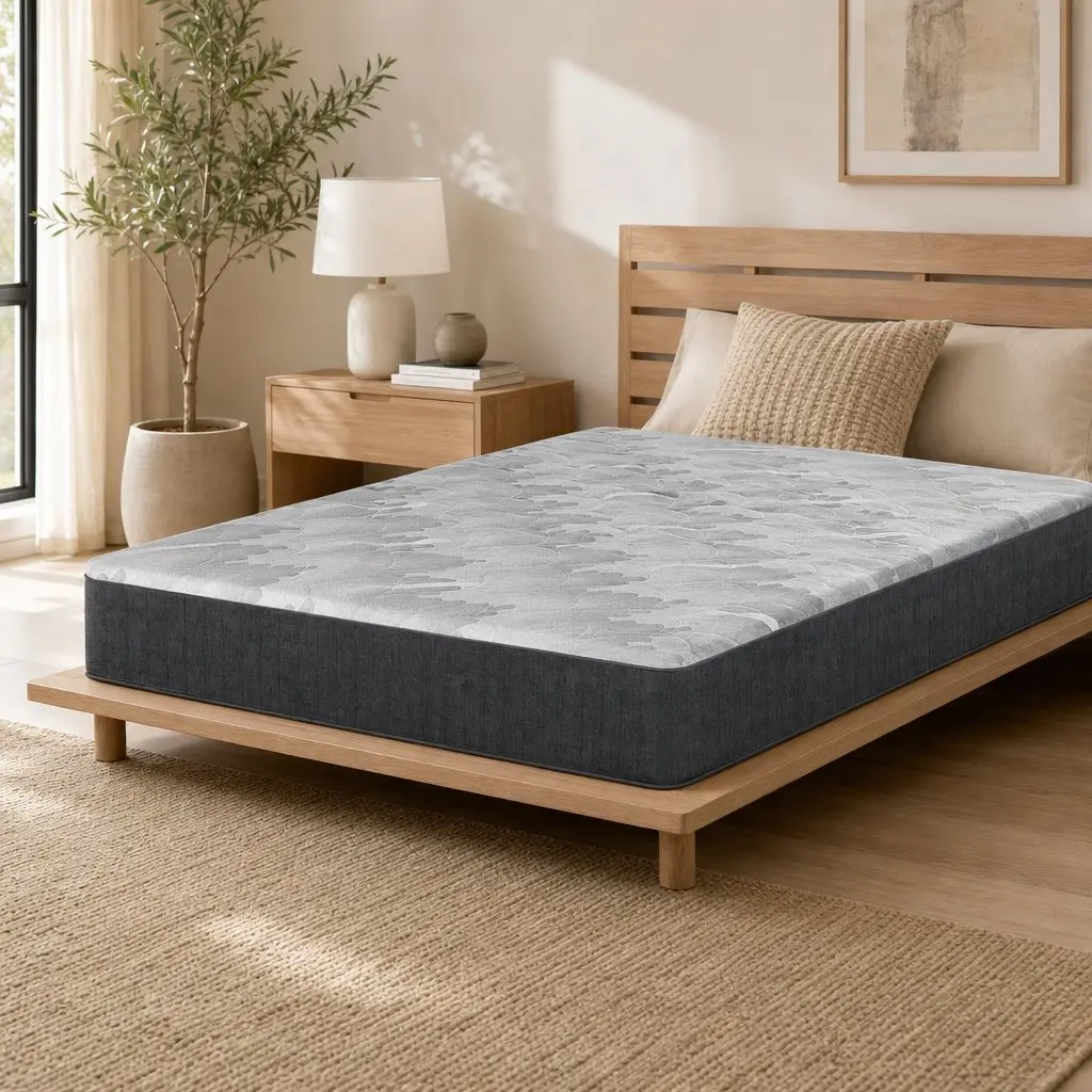 Double Mattress Pocket Spring 30cm Firm Comfort 5-Zone Support Grey or Black