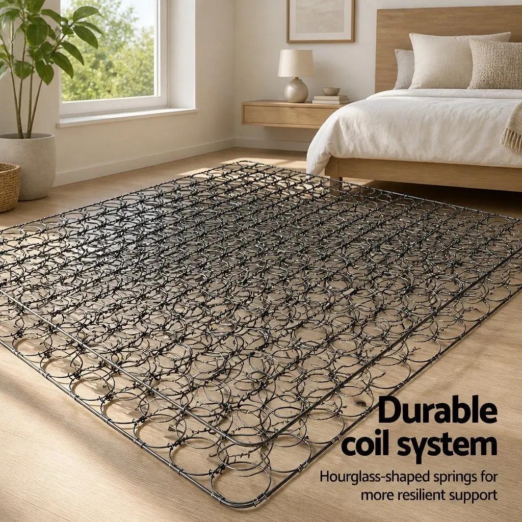 Double Mattress Bonnell Spring 16cm Medium Firm Comfort Support