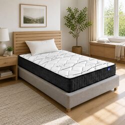 King Single Mattress 16cm Medium Firm Bonnell Spring Bed Foam Support