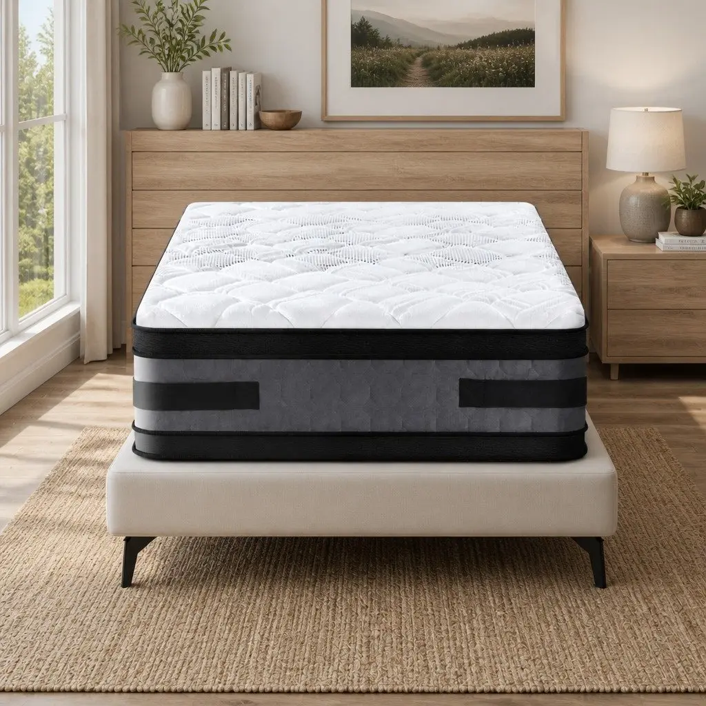 Single Mattress 36cm Cool Gel Memory Foam Double-Sided Flippable Bed