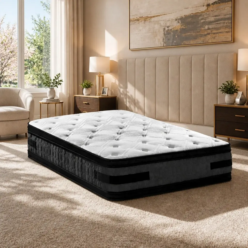 King Single Mattress 36cm Cool Gel Memory Foam Flippable Double-Sided Pocket