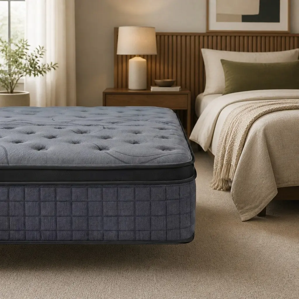 Single Mattress 33cm 7-Zone Pocket Spring Extra Firm Grey
