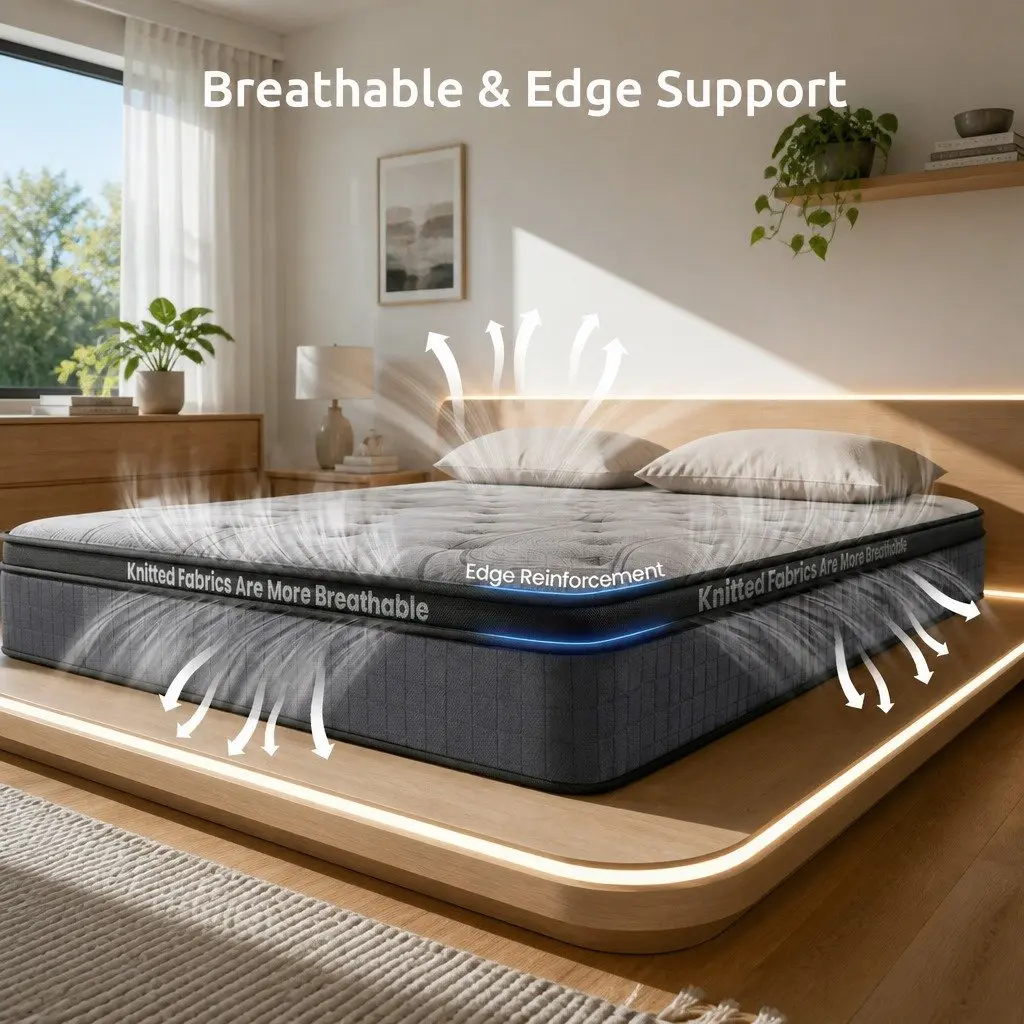 Single Mattress 33cm 7-Zone Pocket Spring Extra Firm Grey