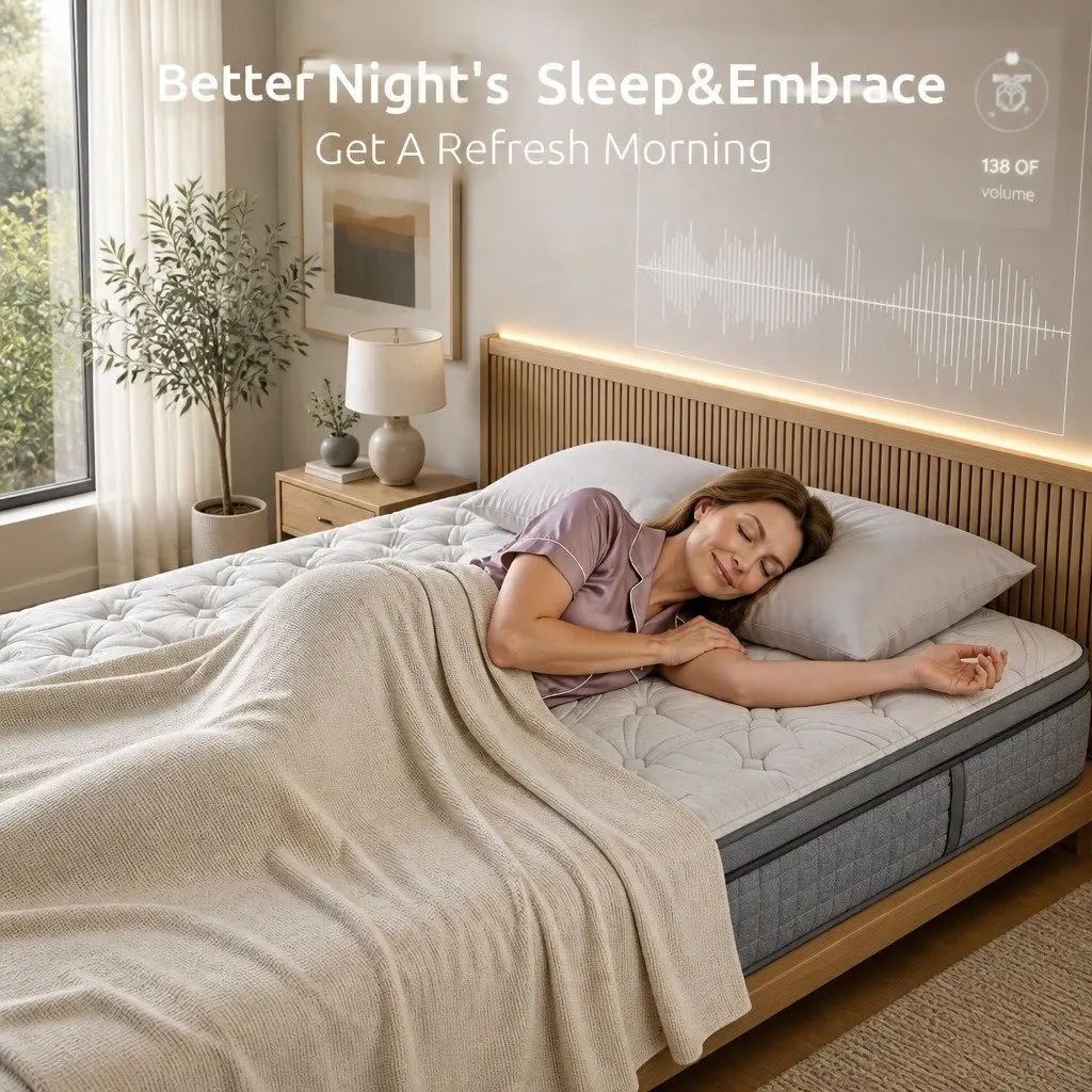 Single Mattress 33cm 7-Zone Pocket Spring Extra Firm Grey