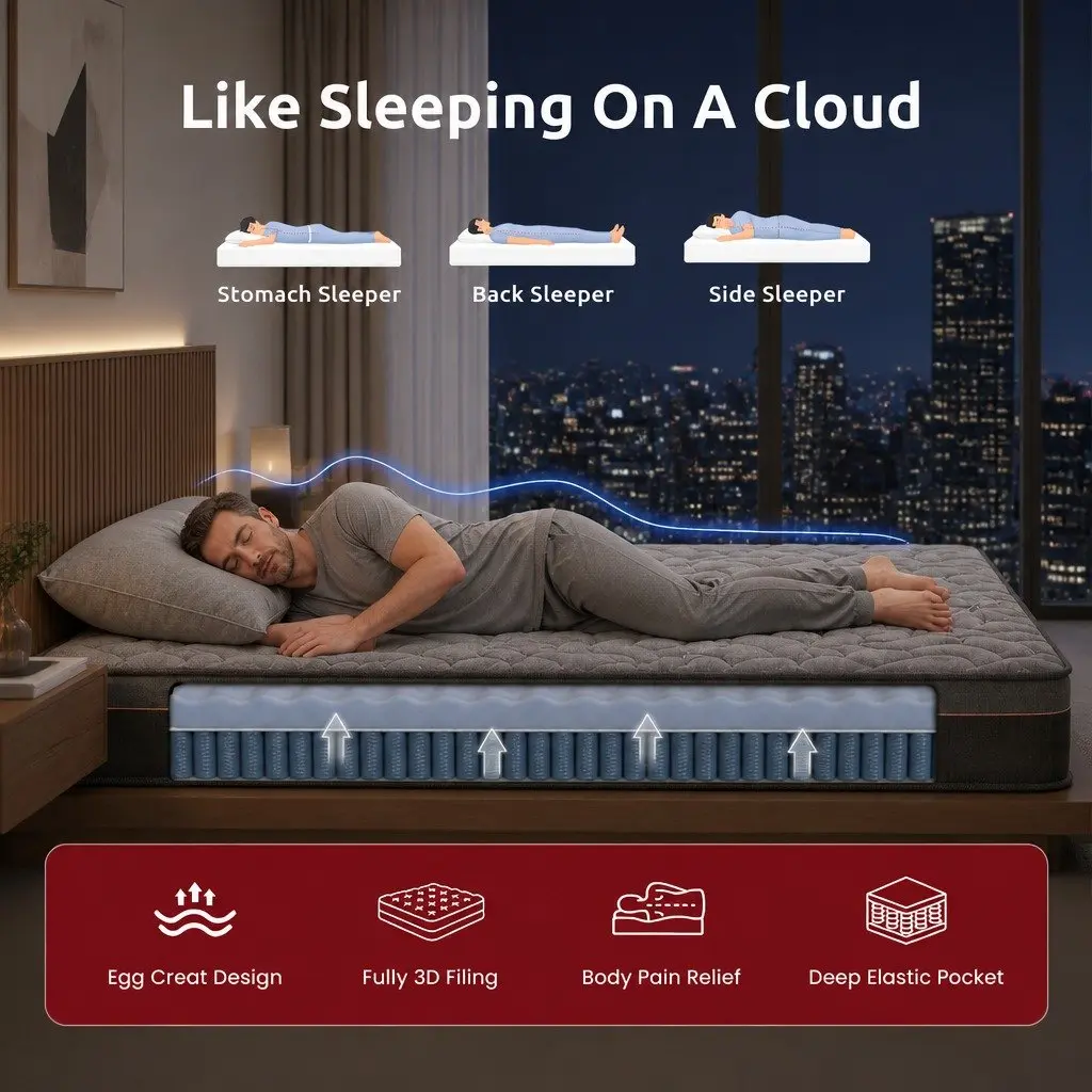 25cm King Single Mattress for Home Use