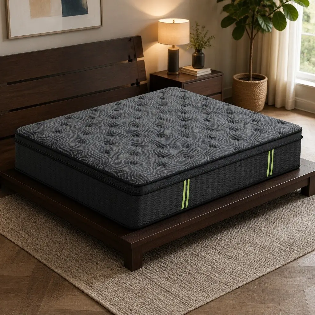 King Mattress 34cm Hybrid Pocket Spring Gel Memory Foam 5-Zone Pressure Relief