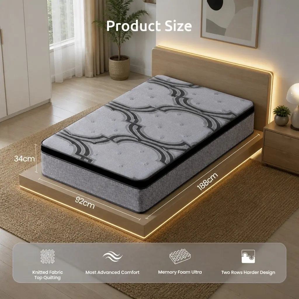 34cm Single Mattress for Various Sleep Needs