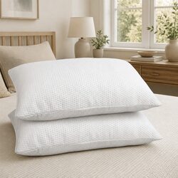 Versatile Twin Pack Memory Foam Pillows - 13cm Support