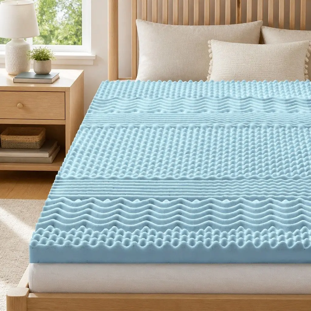7-Zone King Size Memory Foam Mattress Topper