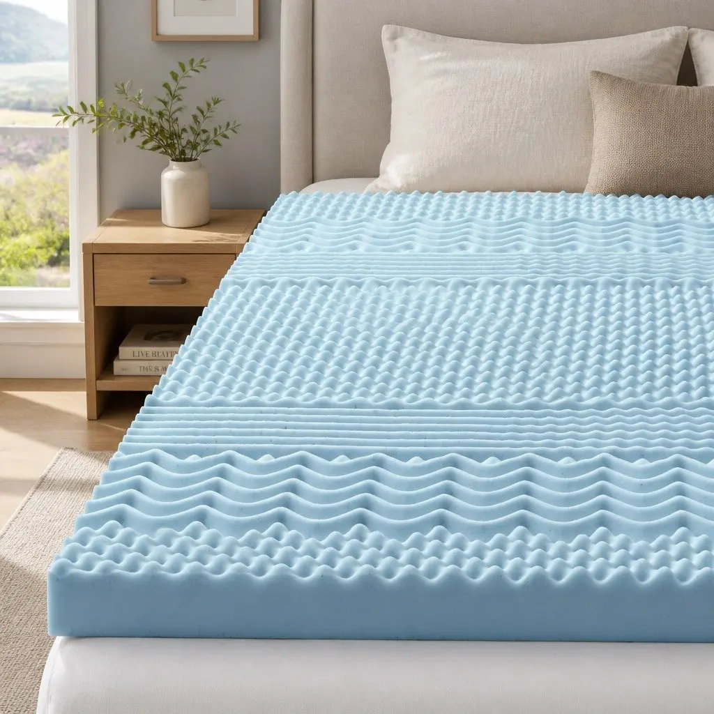 Double Mattress Topper with 7 Zones for Optimal Comfort