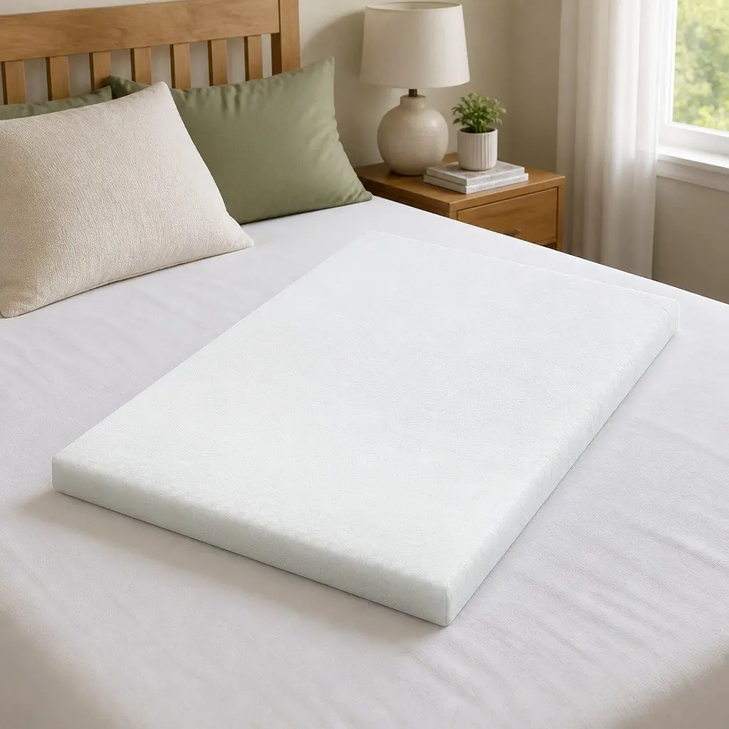 Memory Foam Mattress Topper Gel Infused 5cm King Single Blue