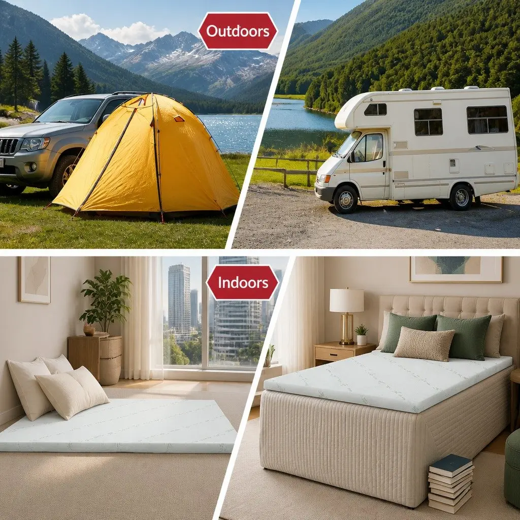 Double Bed Mattress Topper 5cm Gel Infused Memory Foam Bamboo Cover Cooling Pressure Relief