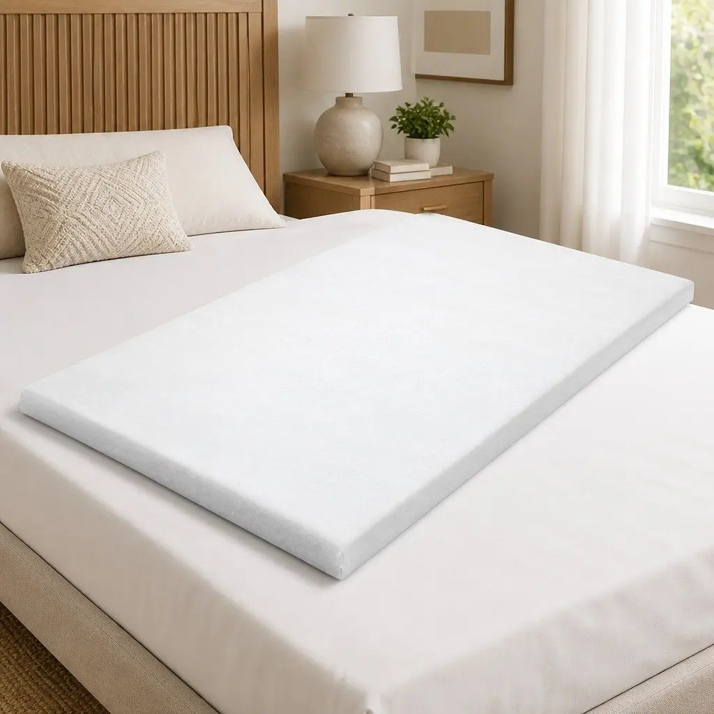 Memory Foam Mattress Topper Queen Gel-Infused Cool Sleep Pressure Relief 5cm