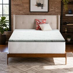 Practical Double Bed Mattress Topper with Gel-Infused Foam